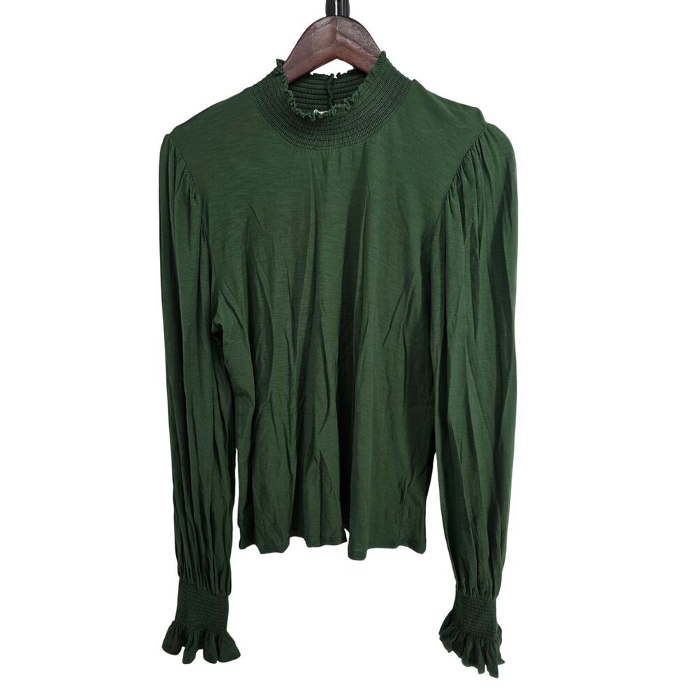 Nation Violet Prim And Proper Blouse Forest Green Size XL